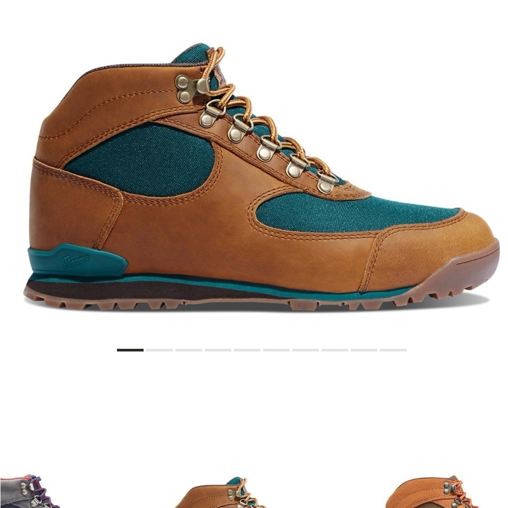 DANNER Jag Boots. Teal and distressed brown . Sz 7 W